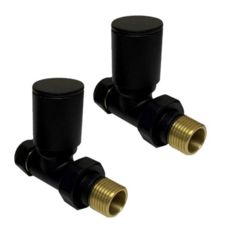 Kartell Modern 15Mm Straight Valves Black (Pair)