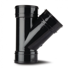 Solvent Weld Triple Socket Branch 135Deg 110Mm - Black