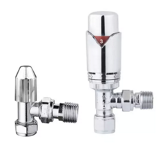 15mm Angled Trv & Lockshield Pack Chrome