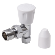 15mm Pioneer 2 Angled Radiator Valve 15mm Nut