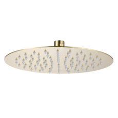Bewl Round Slim Shower Head 250mm - Brushed Brass