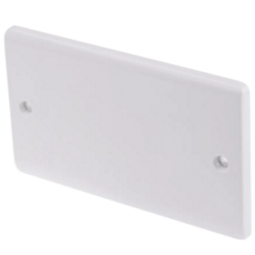 2 Gang Blanking Plate - White