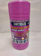 Dirteze Rough & Smooth Trade Wipes Tub 80