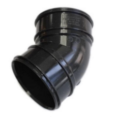 Overground Solvent Weld Double Socket Bend 135deg Black