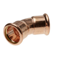 Press Fit Gas Obtuse Elbow - 22Mm