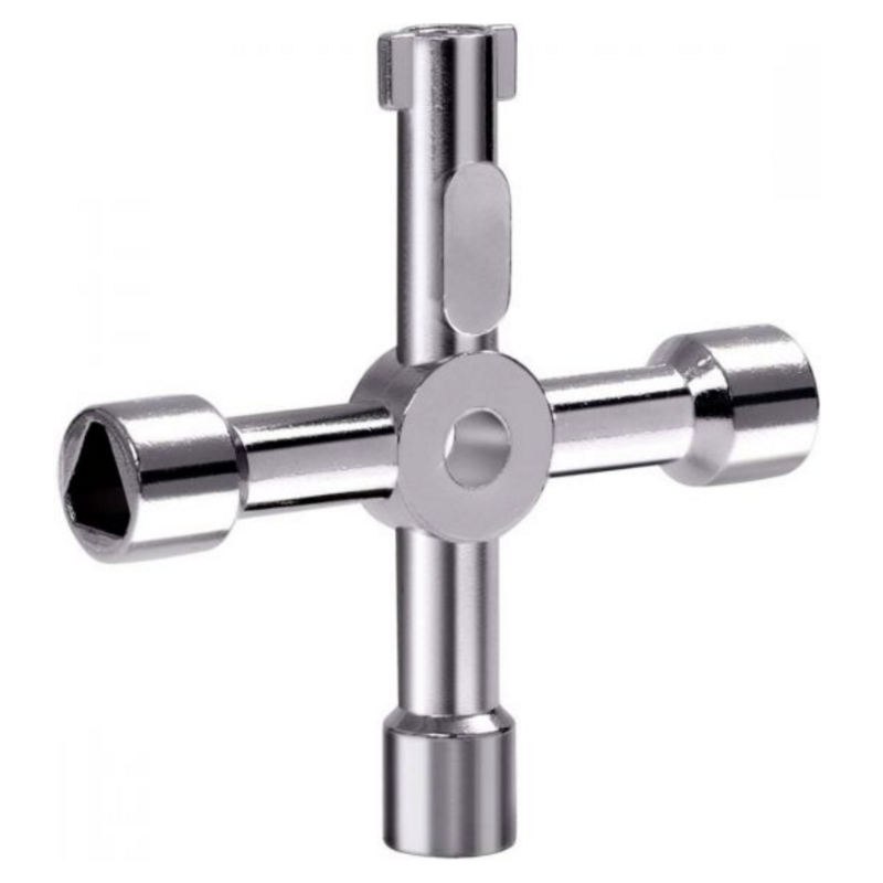 Hinton 4 Way Key - Chrome