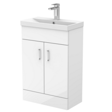 Floor Standing 2 Door Unit with Thin-edge Basin 550mm Floor Standing 2 Door Unit with Thin-edge Basin 550mm