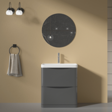 Isla 800mm Dark Grey With Basin