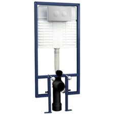 Arley Chrome Dual Flush Concealed Cistern With Frame