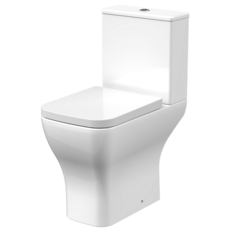 Ava Comfort Height Toilet Pan, Cistern & Seat