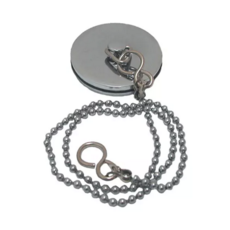 Bath Plug With Chain & 'S' Hook Chrome