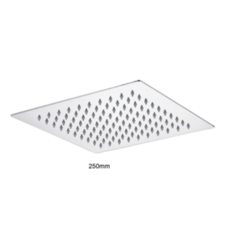 Bedgebury Square Slim Shower Head 250mm - Chrome