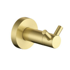 The White Space Robe Hook - Brushed Brass