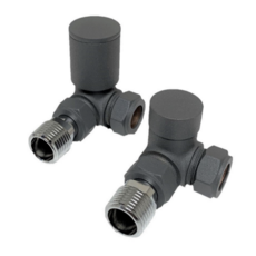 Kartell Corner Valve 15mm (Pair) - Anthracite