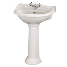 Hudson Reed Chancery 1 TH 600mm Basin & Pedestal