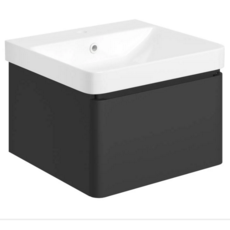 Cosmos 805mm Wall Hung 1 Unit & Basin - Matt Black Cosmos 805mm Wall Hung 1 Unit & Basin - Matt Black