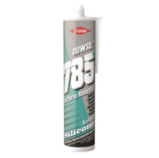 Dowsil DC785+ Sanitary Silicone Sealant 310ml White
