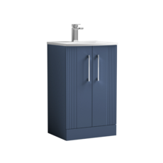 Deco 500mm Floor Standing 2-Door Vanity & Curved Basin Deco 500mm Floor Standing 2-Door Vanity & Curved Basin