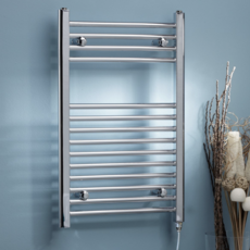 Kartell Chrome Straight Electr Towel Rail - 1200Mm X 500Mm