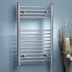 Kartell Chrome Straight Electr Towel Rail - 1200mm x 500mm