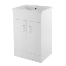 Eden Floor Standing 2 Door Vanity Unit with Basin Eden Floor Standing 2 Door Vanity Unit with Basin