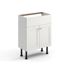 Ellis Kensington Basin Unit 600 x320 x 820mm - Stone White