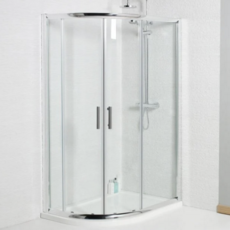 Kartell Koncept Chrome 1200 x 800mm 2 Door Shower Enclosure