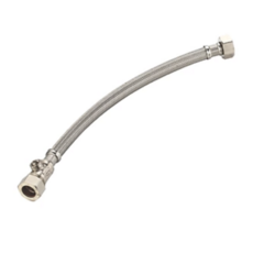 Flexible Tap Connector - 15Mm X 1/2'' X 500Mm With Iso Valve