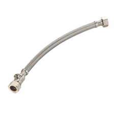 Flexible Tap Connector - 15mm x 3/4'' x 300mm With Iso Valve