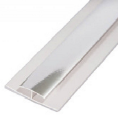 10mm ABS Trim H Piece - Chrome