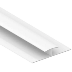 10mm ABS Trim H Piece - White