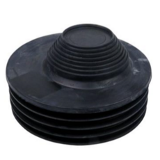 Soil Push Fit 110mm Internal Reducer Black