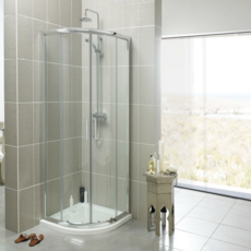 Kartell Chrome 800 x 800mm Quadrant Shower Enclosure