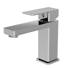 Kalk Mono Basin Mixer With Push Button Waste - Chrome