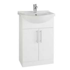 Kartell Ceramic Basin 550mm 1 Tap Hole
