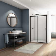 Kudos Divera 1200mm Sliding Door - Matt Black