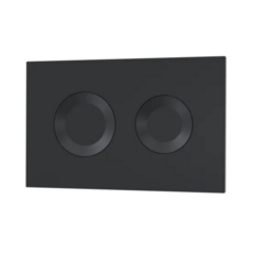 Matt Black Round Dual Flush Push Button