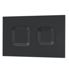 Matt Black Square Dual Flush Push Button Matt Black Square Dual Flush Push Button