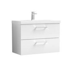 Nuie Arno 800mm Wall Hung 2-Drawer Vanity With Basin Nuie Arno 800mm Wall Hung 2-Drawer Vanity With Basin