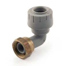 Polyplumb Bent Tap Connector - 1/2" X 15Mm