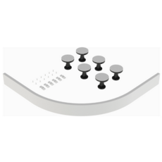 White Leg and Plinth Kit for Quadrant & Offset Shower Tray