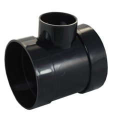 Solvent Weld Short Boss Pipe 110mm - Black
