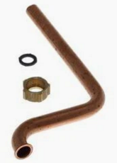 Vaillant Tube, Pressure Relief Valve Copper 0020010297