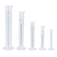 Assorted plastic graduated measuring cylinders (x5)