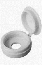 Samac White Screw Caps (100) 6-8Mm