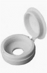 Samac White Screw Caps (100) 6-8Mm