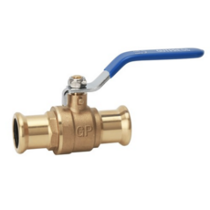 Press Fit Lever Ball Valve Red /Blue Handle - 22mm