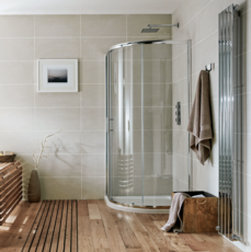 Scudo S8 Wetrooms Fluted Glass 900mm Panel - Brushed Bronze Scudo S8 Wetrooms Fluted Glass 900mm Panel - Brushed Bronze