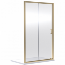 Sliding Door - 1100mm - 6mm - Brushed Brass Sliding Door - 1100mm - 6mm - Brushed Brass
