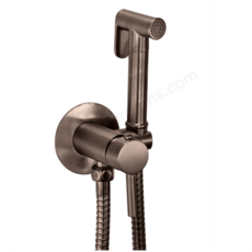 Scudo Douche Handset, Flexi and Holder Brushed Bronze